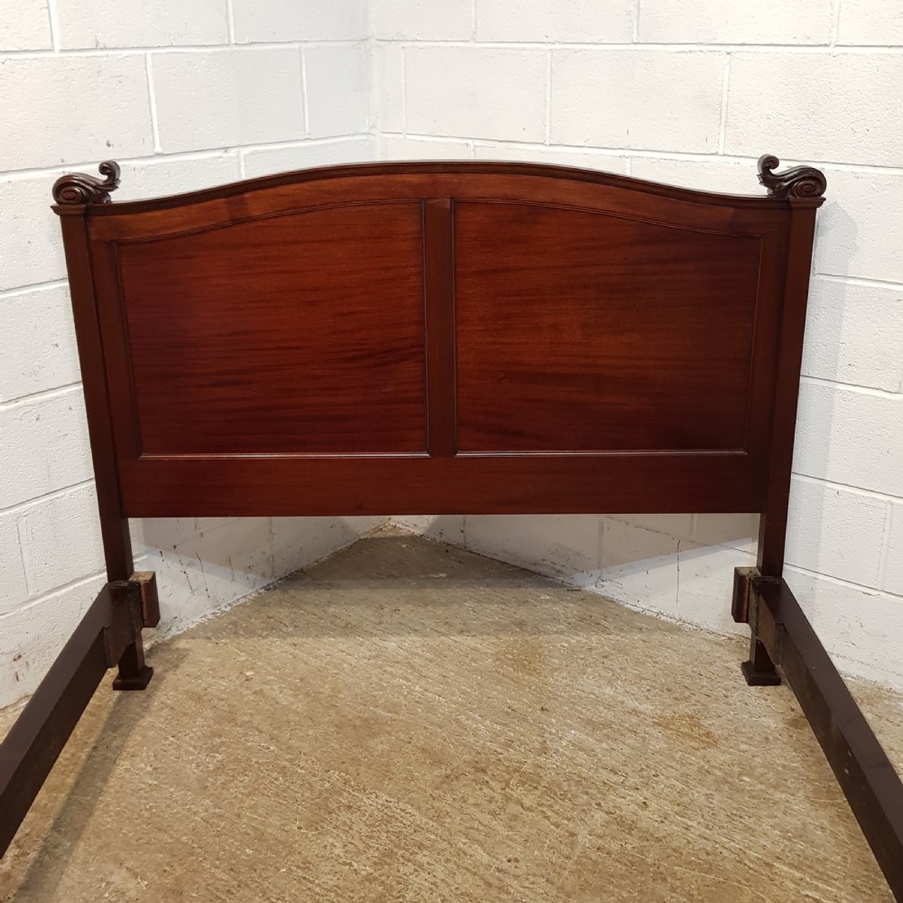 ANTIQUE LATE 19TH CENTURY FRENCH MAHOGANY KING SIZE BED C1890 View X