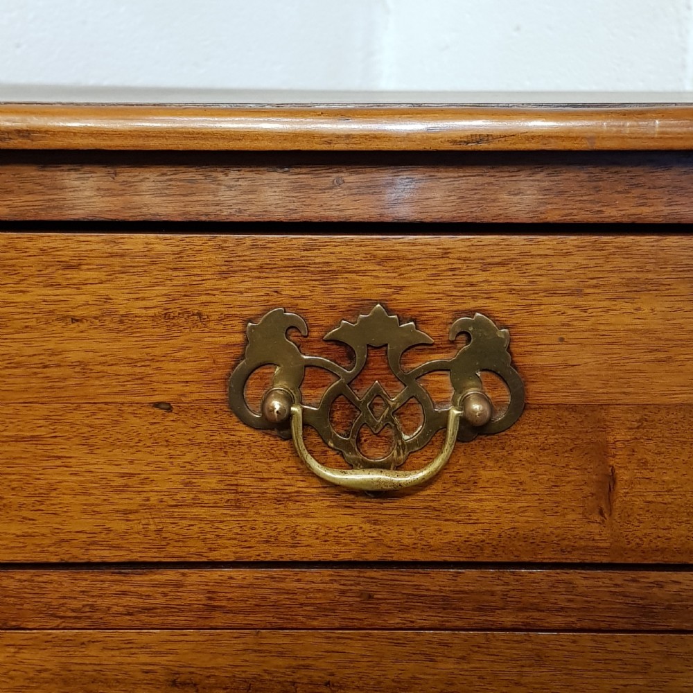 ANTIQUE EDWARDIAN TALL NARROW MAHOGANY CHEST OF DRAWERS C1900 View VI