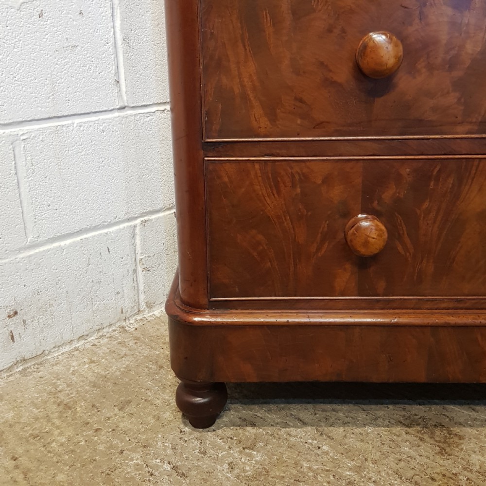 ANTIQUE VICTORIAN MAHOGANY CHEST OF DRAWERS C1880 View IV