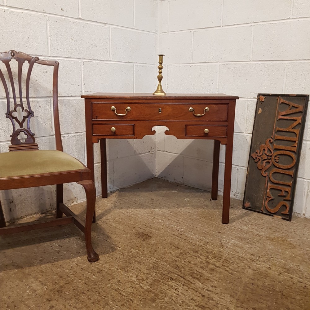 ANTIQUE 18TH CENTURY ENGLISH MAHOGANY LOWBOY LADIES WRITING TABLE C1780 View III