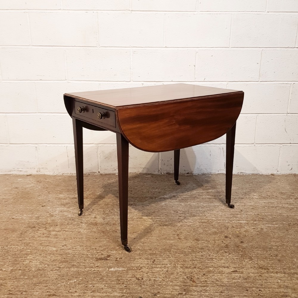 ANTIQUE REGENCY MAHOGANY Y PEMBROKE TABLE C1820 View VIII