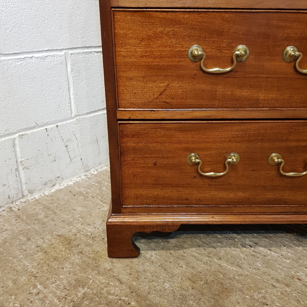 ANTIQUE REGENCY MAHOGANY TALL NARROW LINEN CLOTHES PRESS c1820 View IV