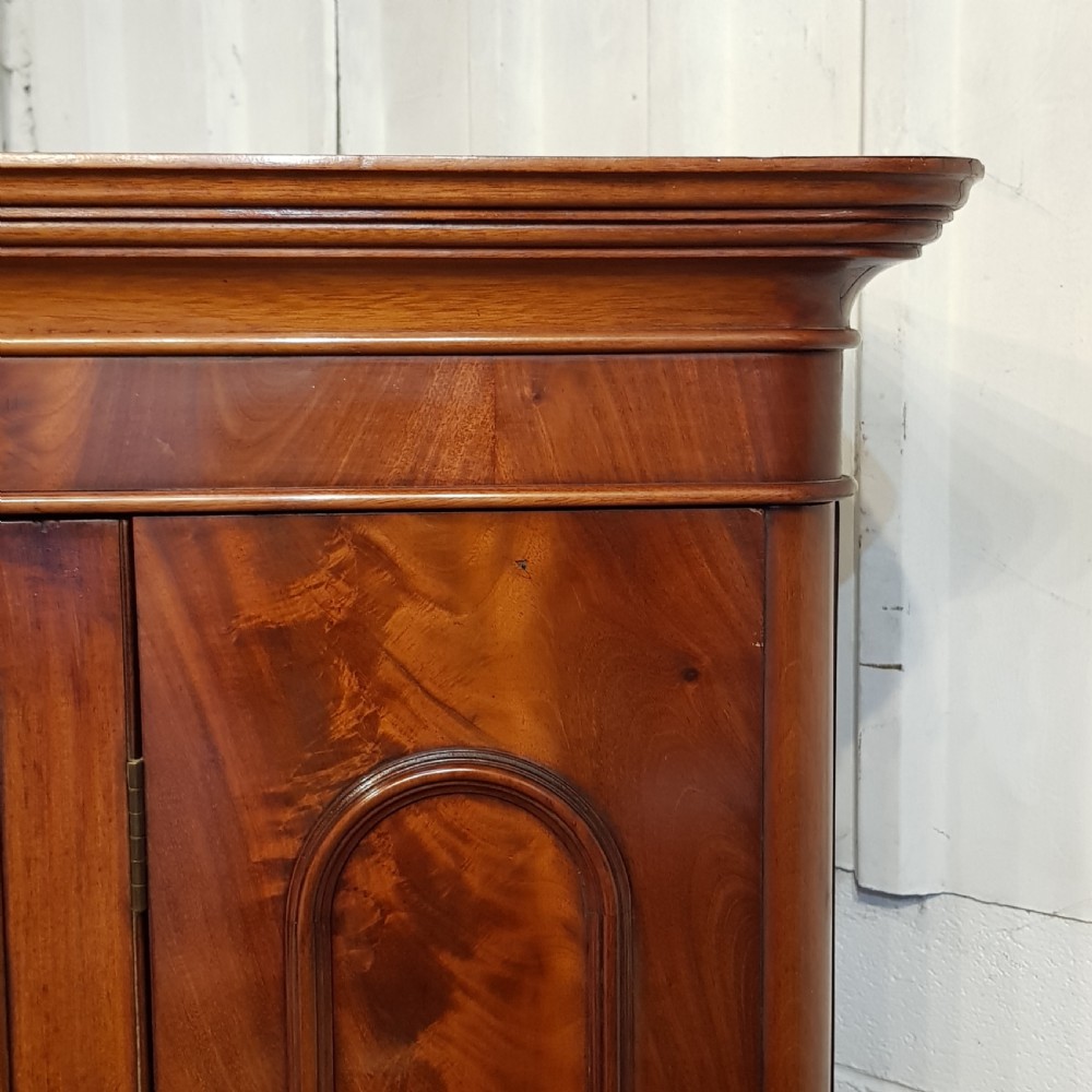 ANTIQUE VICTORIAN MAHOGANY SINGLE WARDROBE C1880 View V