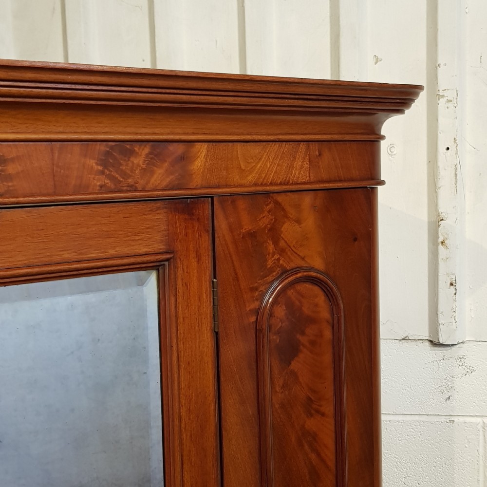 ANTIQUE VICTORIAN MAHOGANY SINGLE WARDROBE C1880 View VI