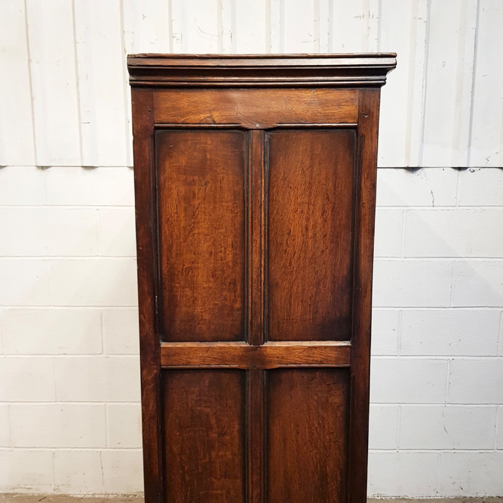 ANTIQUE EDWARDIAN SOLID JOINED OAK SINGLE WARDROBE C1900 View VI