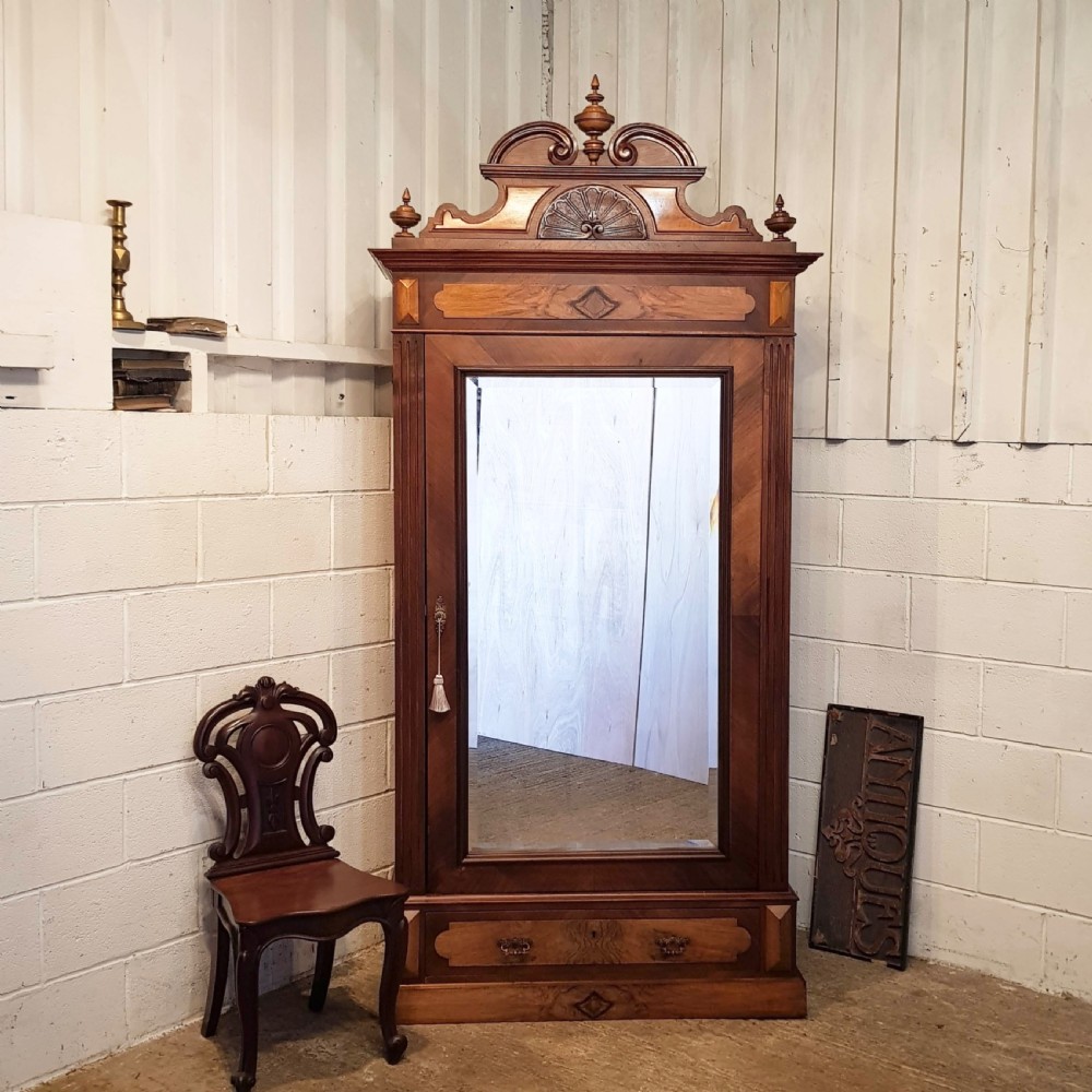 ANTIQUE  19TH CENTURY FRENCH  WALNUT ARMOIRE C1880