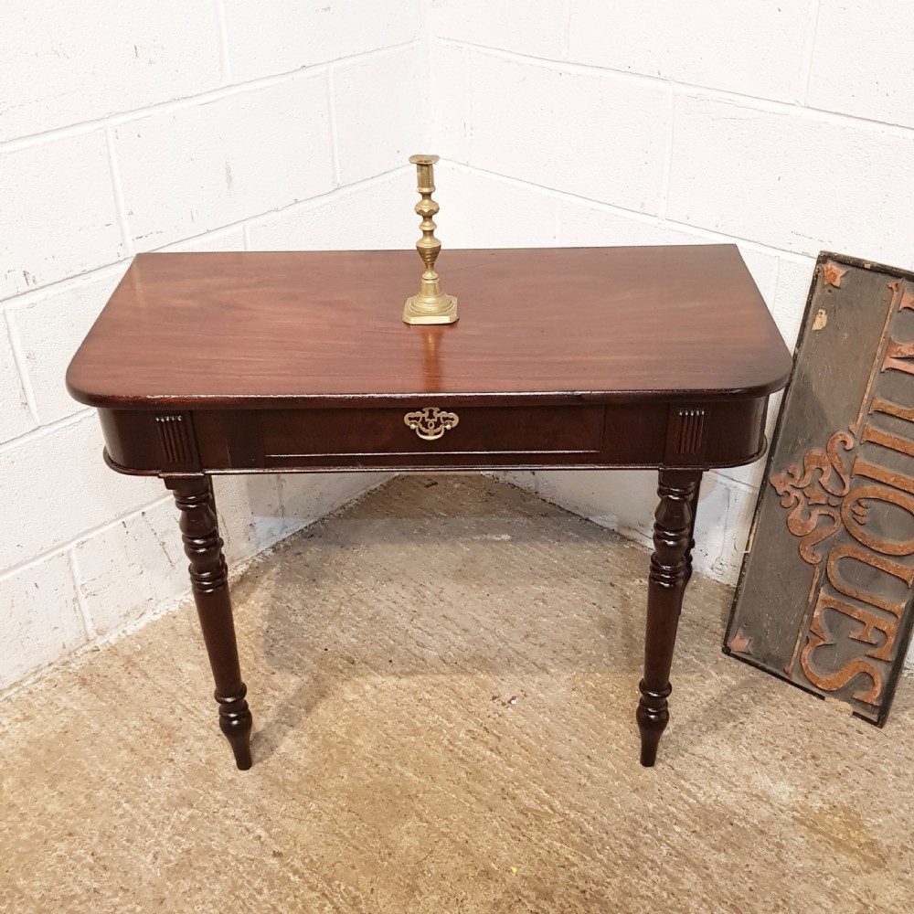 ANTIQUE WILLIAM 1V MAHOGANY SIDE TABLE C1830