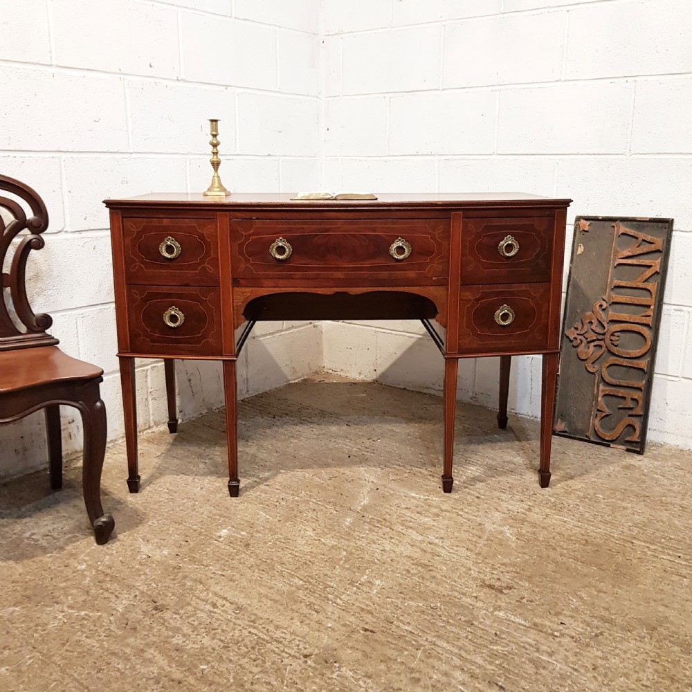 ANTIQUE EDWARDIAN MAHOGANY INLAID DESK C1900 View II