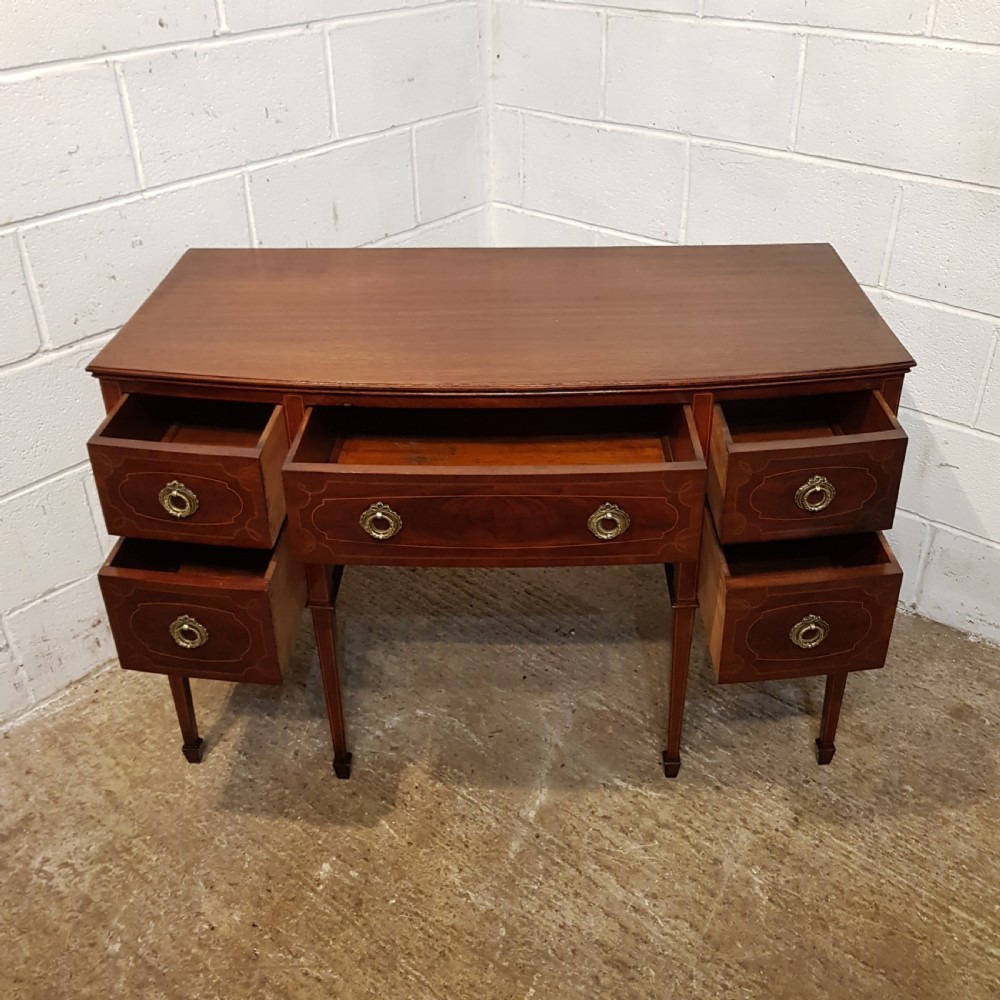 ANTIQUE EDWARDIAN MAHOGANY INLAID DESK C1900 View V