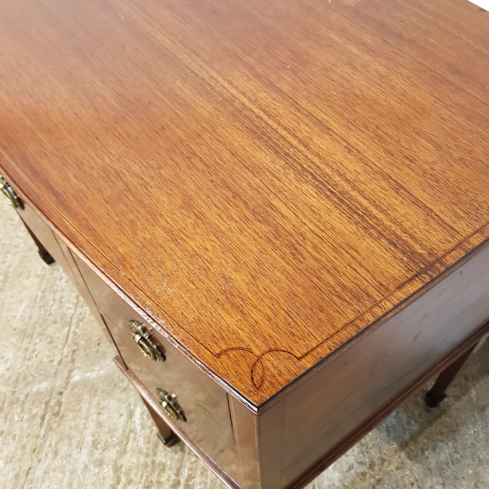 ANTIQUE EDWARDIAN MAHOGANY INLAID DESK C1900 View VIII