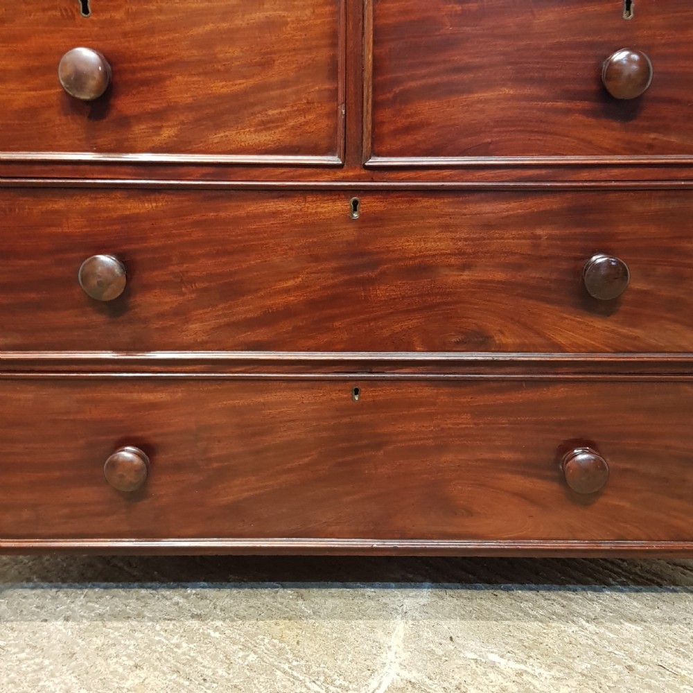 ANTIQUE WILLIAM 1V MAHOGANY  LINEN PRESS C1830 View VII