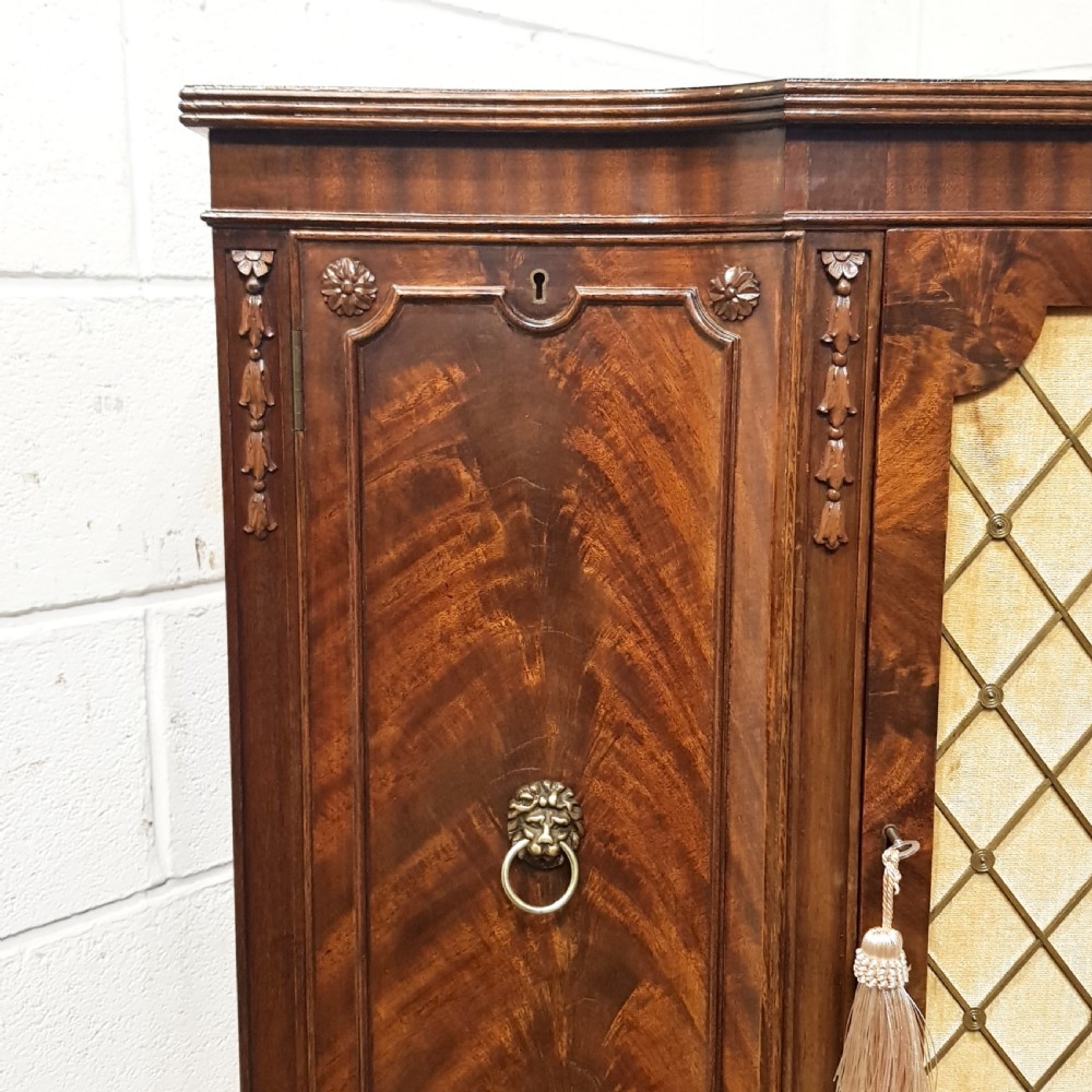 ANTIQUE MAHOGANY  CREDENZA SIDE CABINET C1920 View VIII