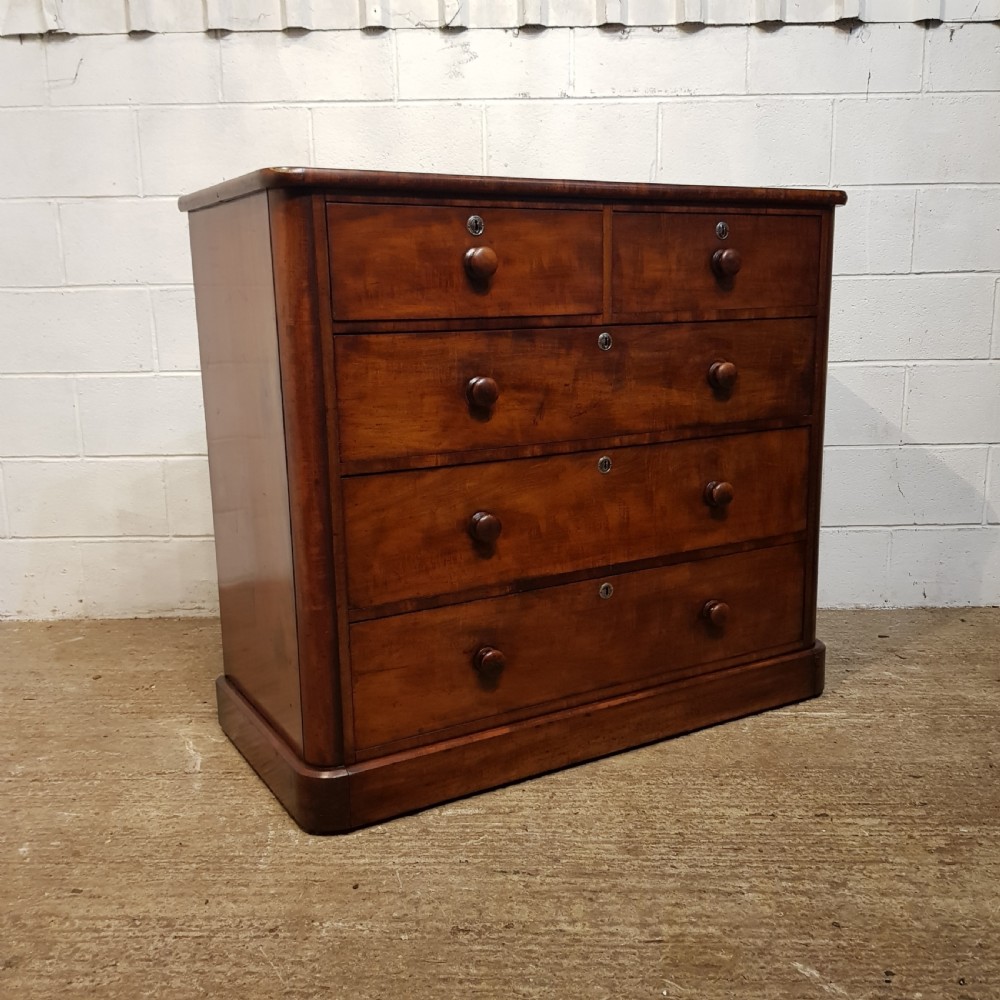 ANTIQUE VICTORIAN MAHOGANY CHEST OF DRAWERS C1880 View VII