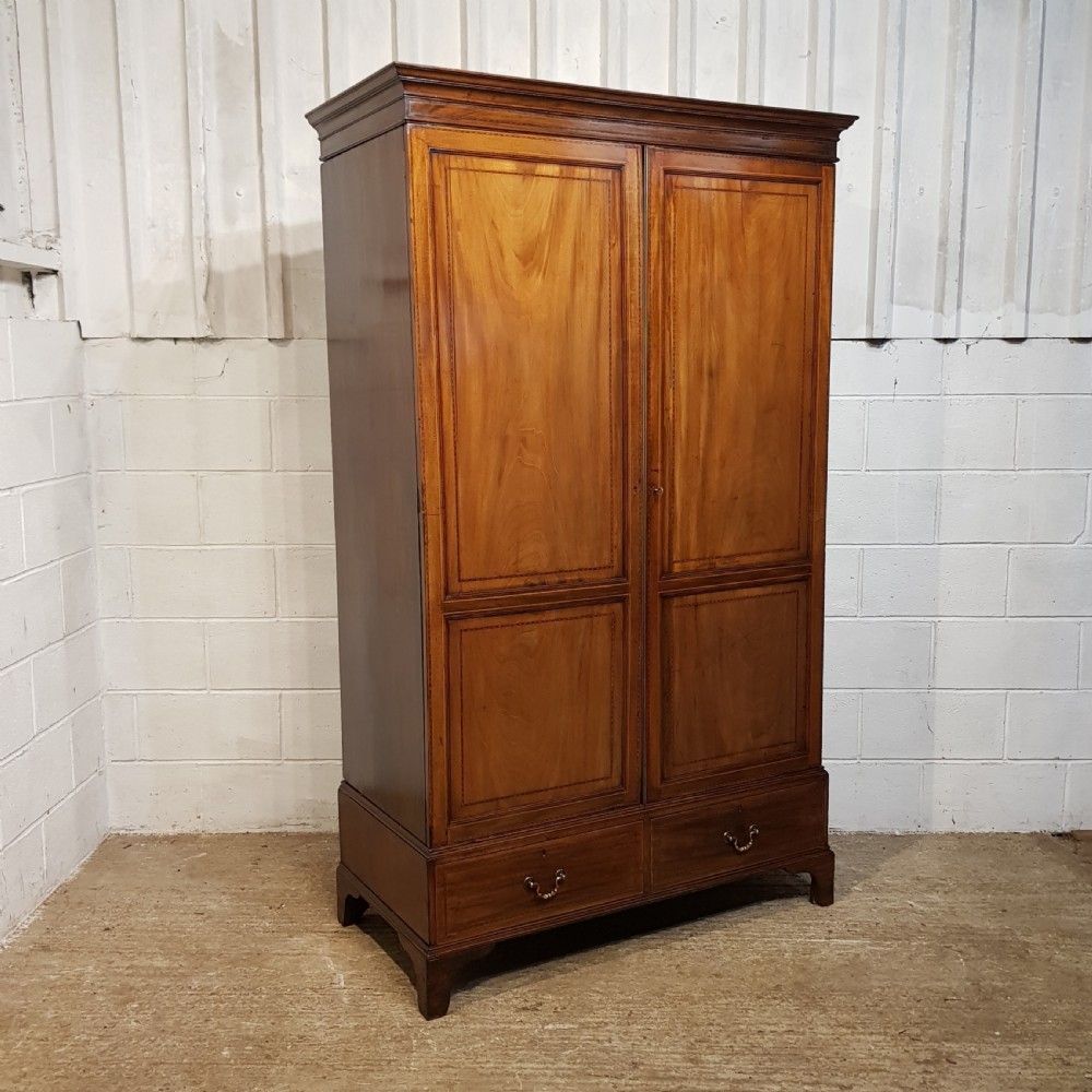 ANTIQUE 18TH CENTURY MAHOGANY DOUBLE WARDROBE C1780 View VII