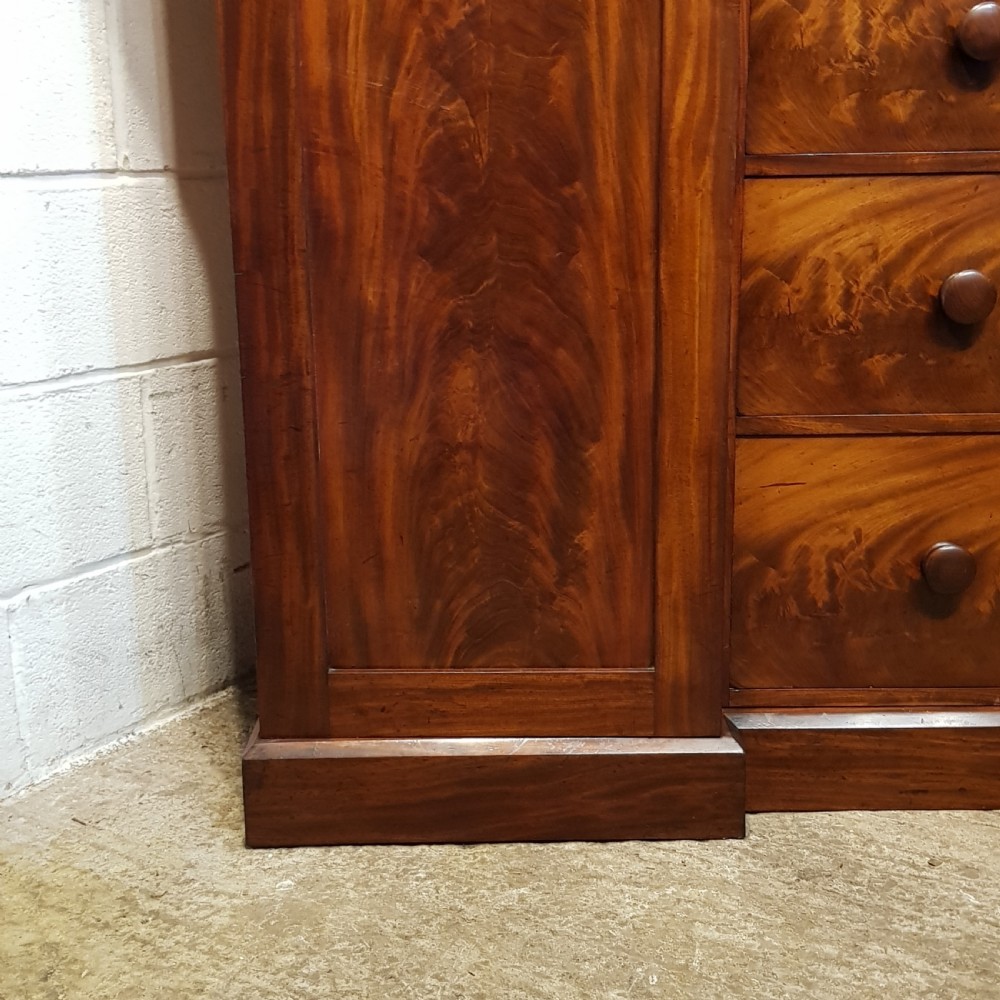 ANTIQUE VICTORIAN MAHOGANY SEBTRY BOX WARDROBE C1880 View VII