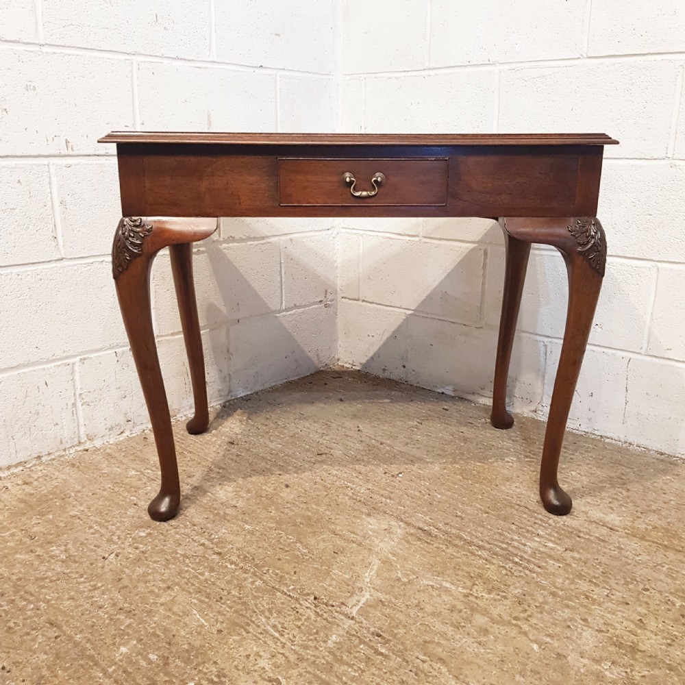 ANTIQUE BURR WALNUT SIDE TABLE C1920 View VII