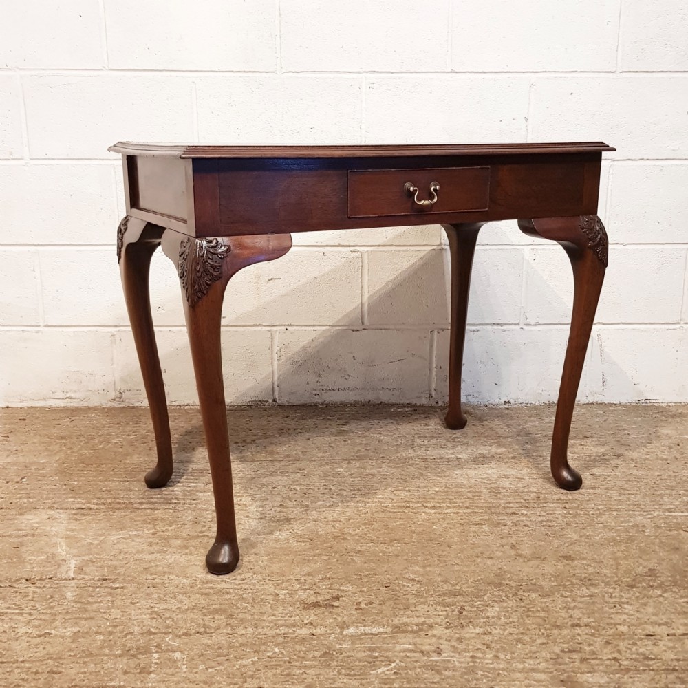 ANTIQUE BURR WALNUT SIDE TABLE C1920 View VIII
