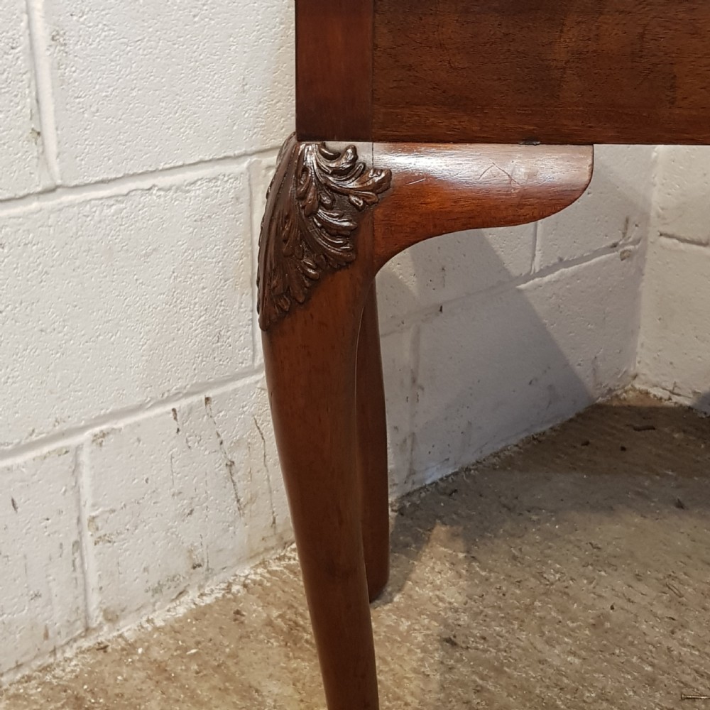 ANTIQUE BURR WALNUT SIDE TABLE C1920 View IX