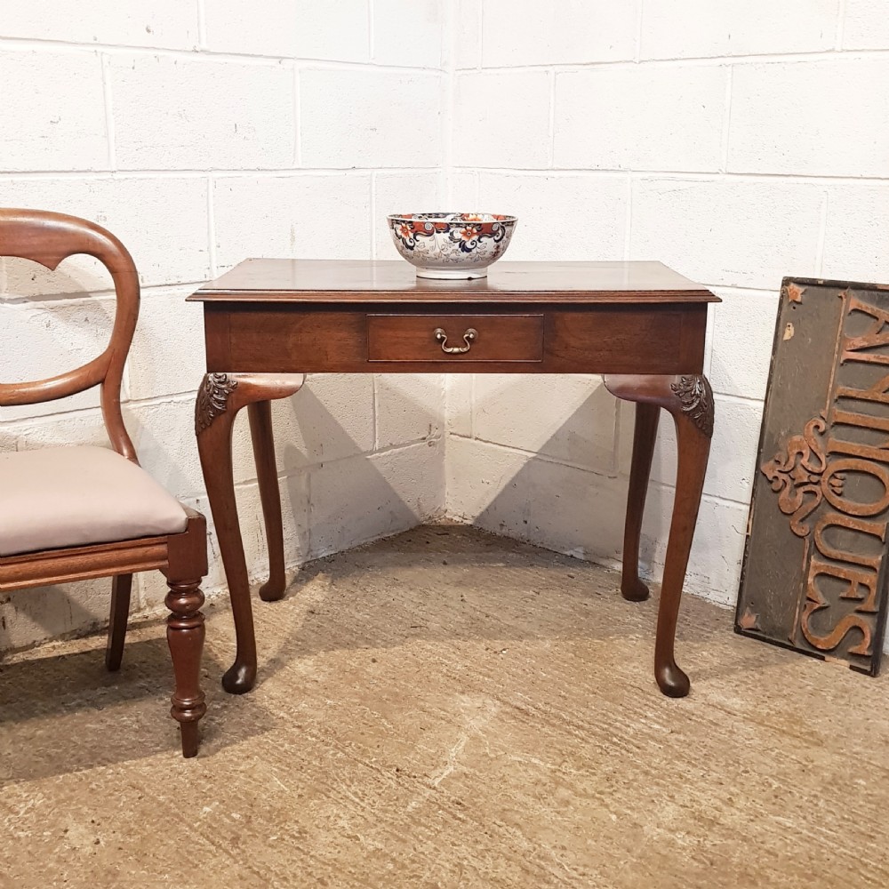 ANTIQUE BURR WALNUT SIDE TABLE C1920 View X
