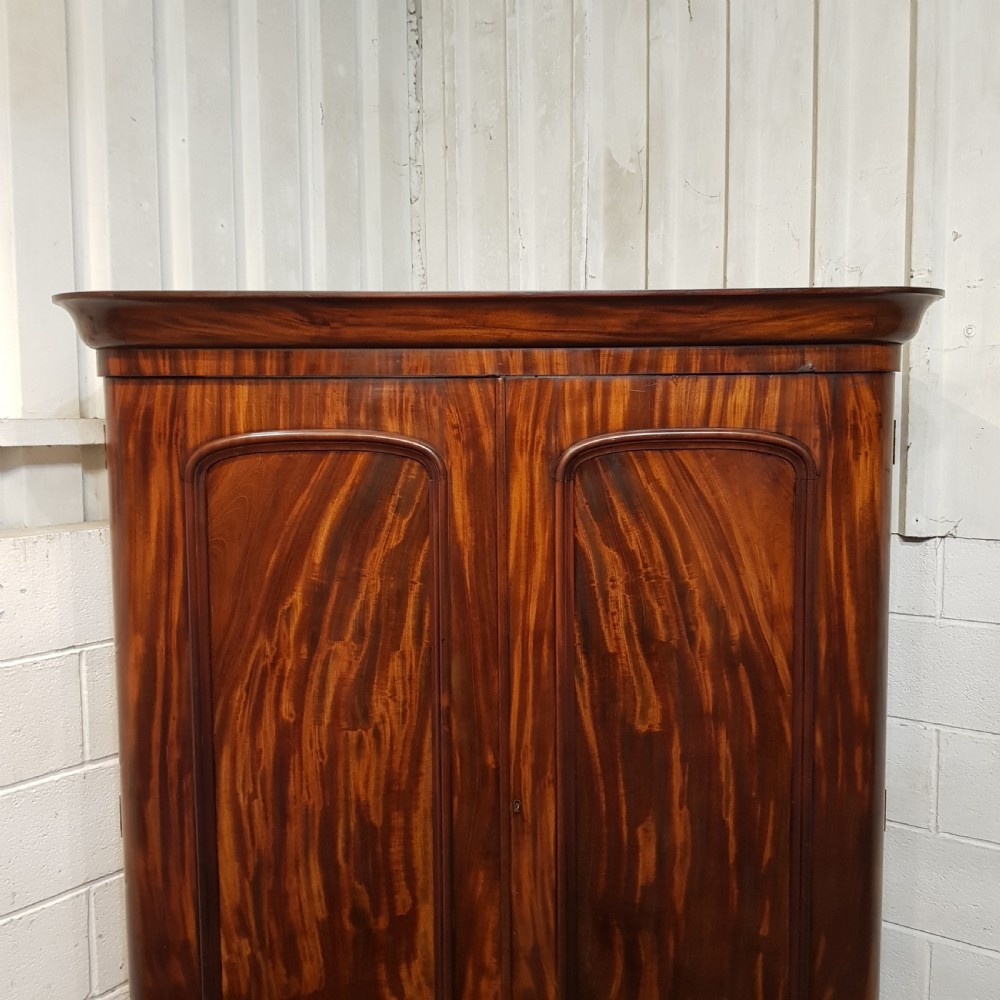 ANTIQUE VICTORIAN MAHOGANY DOUBLE WARDROBE C1880 View III