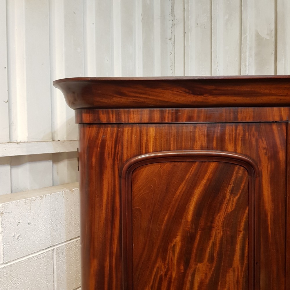 ANTIQUE VICTORIAN MAHOGANY DOUBLE WARDROBE C1880 View VII