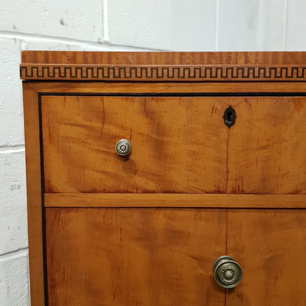 ANTIQUE SATINWOOD CHEST OF DRAWERS C1920 View III