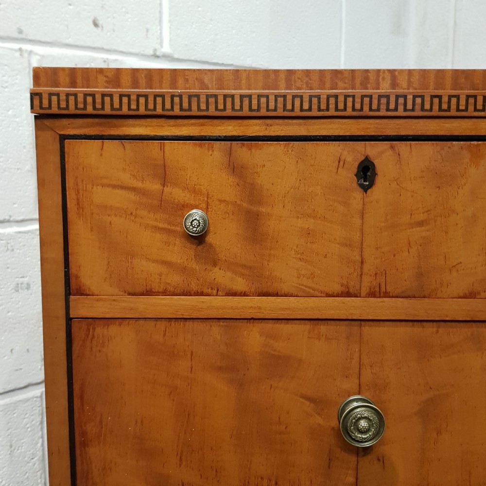 ANTIQUE SATINWOOD CHEST OF DRAWERS C1920 View IV