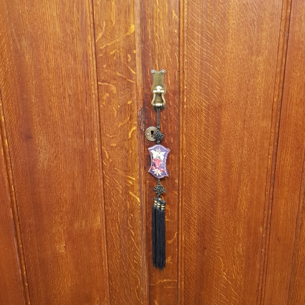 ANTIQUE VICTORIAN OAK DOUBLE WARDROBE C1880 View IV