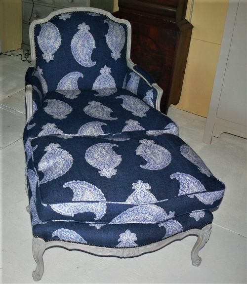 French Duchesse Brisee Chair and Stool.