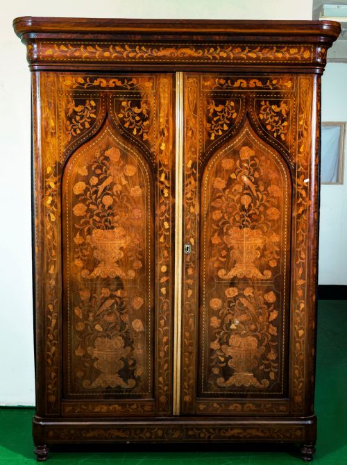A Dutch Marquetry Armoire.