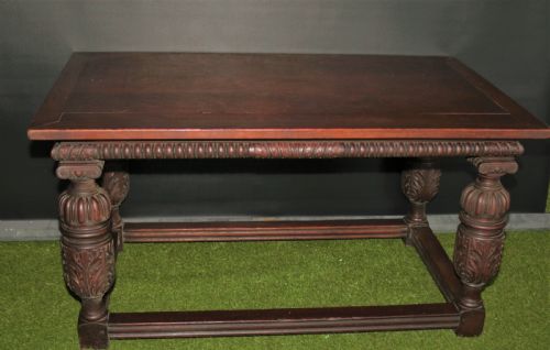 Oak Elizabethan  Style Table.