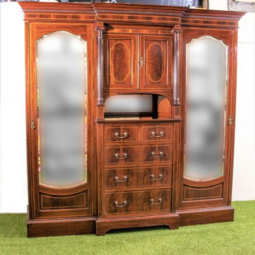 Edwardian Inlaid Wardrobe