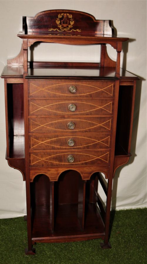 An Edwardian Music Cabinet/chest.