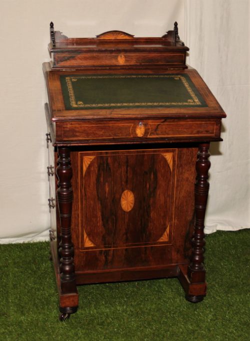 Edwardian Davenport Desk.