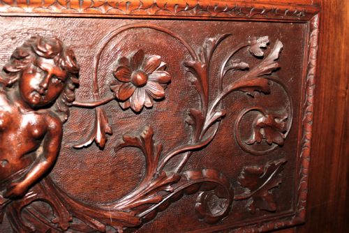 WONDERFUL GARVED WALNUT HALL SEAT - ADDITIONAL PHOTO 21