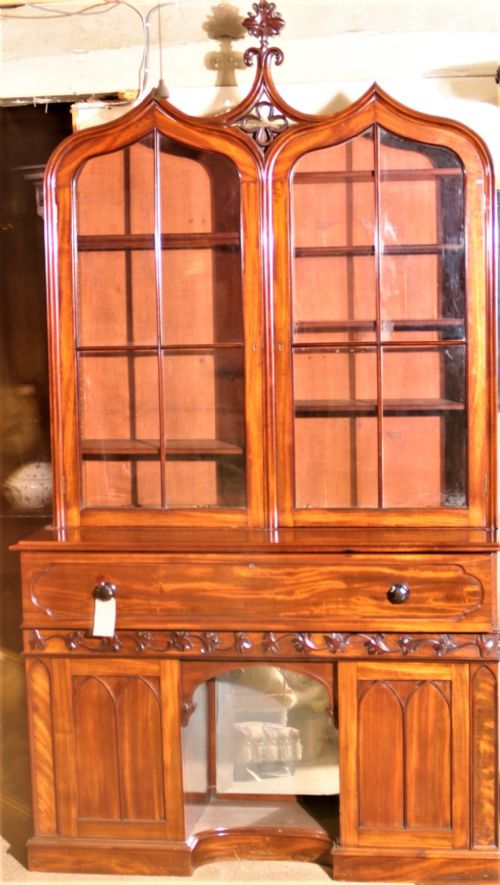 WILLIAM 4TH SECRETAIRE BOOKCASE - ADDITIONAL PHOTO 5