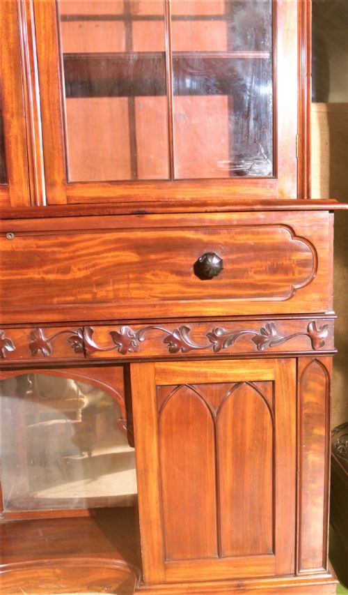 WILLIAM 4TH SECRETAIRE BOOKCASE - ADDITIONAL PHOTO 6