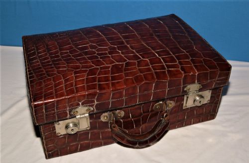 Crocodile Suitcase Fitted.