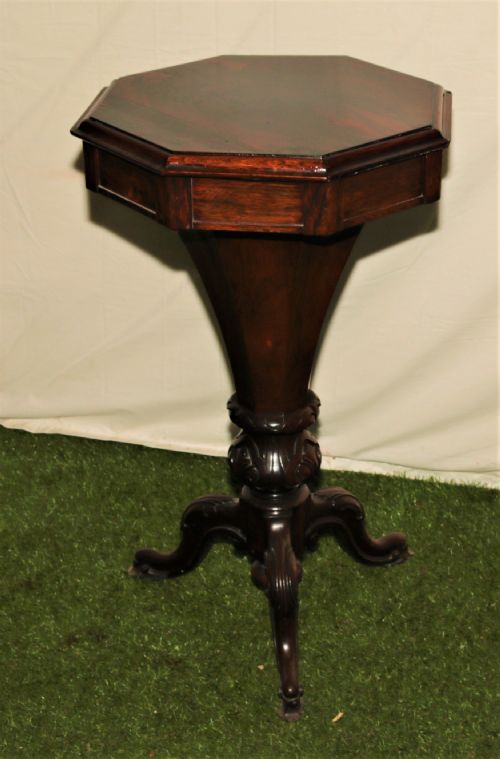 Victorian Rosewood Sewing Table.