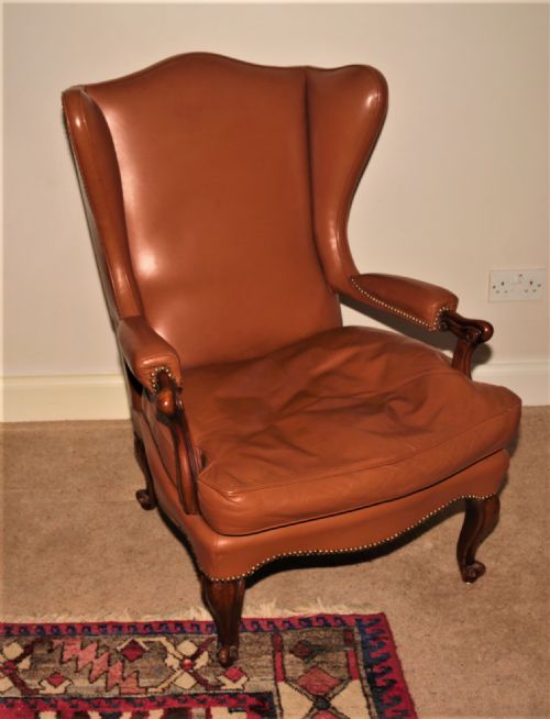 Leather Victorian Armchair