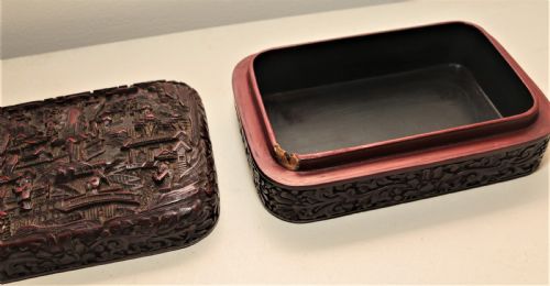 fig 1. Chinese cinnabar box.