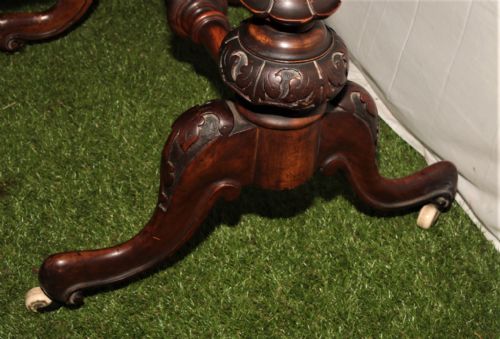 VICTORIAN WALNUT SEWING TABLE - ADDITIONAL PHOTO 3