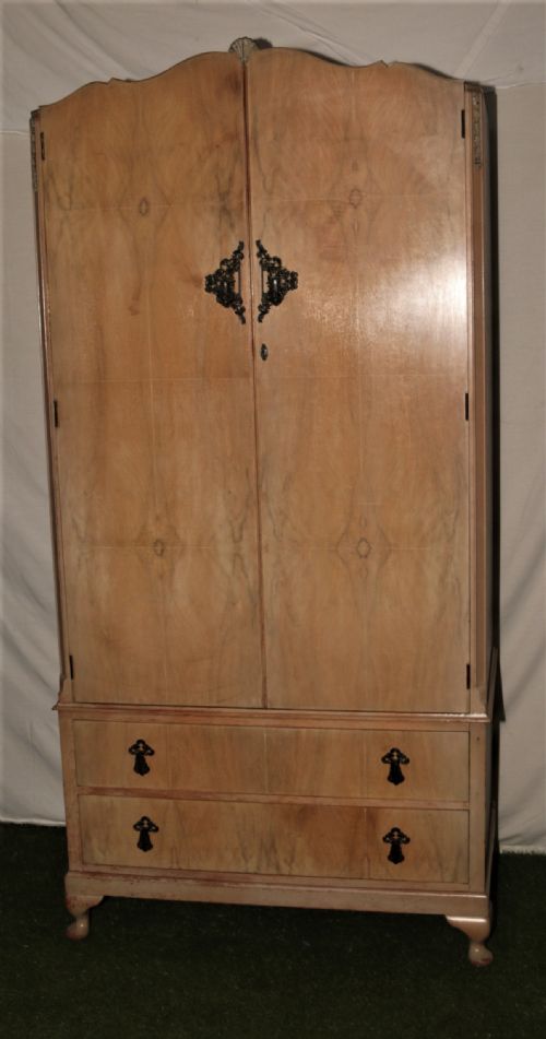 fig 1. 1930 deco walnut bedroom suite.