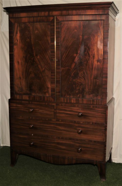 Georgian Mahogany Press on the Chest.