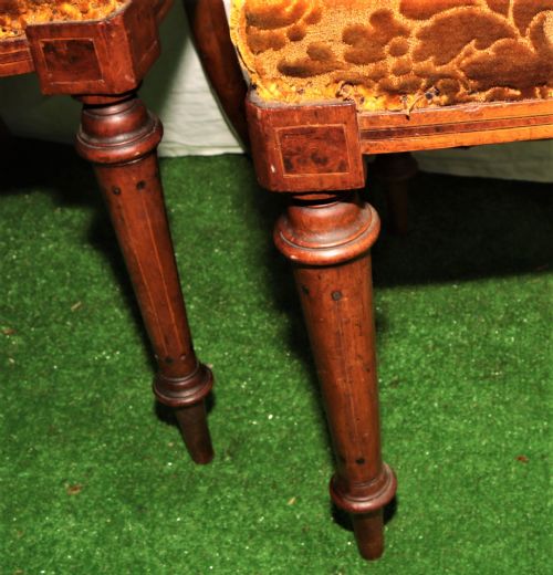 4 VICTORIAN WALNUT CHAIRS - ADDITIONAL PHOTO 3