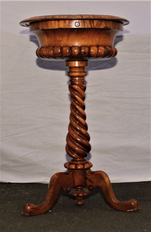 Burr Walnut Teapoy