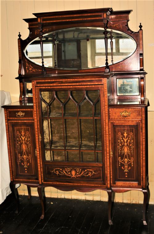 Edwardian Display Cabinet.