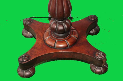 A ROSEWOOD TEA POY - ADDITIONAL PHOTO 2