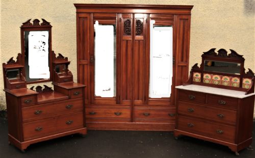 fig 1. Late Victorian bedroom suite.