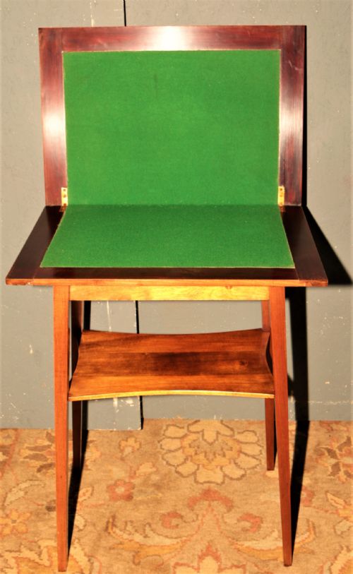 fig 1. Mahogany card table.